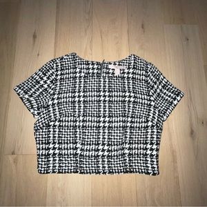 Tweed crop top